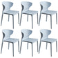 Scandinavian Style Plastic Dining Armless Chair Solid Back Side Chairs for Home Use Light Gray 6 Piece Set Clearhalo ' kitchen&dining_furn' 'Dining Chairs' 'Dining Tables & Seating' 'dining_chair' 'furn' 'furn_dining_chair' 'Furniture' 'furniture_dining_chair' 'Kitchen & Dining Furniture' 'kitchen' 3662941
