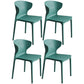 Scandinavian Style Plastic Dining Armless Chair Solid Back Side Chairs for Home Use Blackish Green 4 Piece Set Clearhalo ' kitchen&dining_furn' 'Dining Chairs' 'Dining Tables & Seating' 'dining_chair' 'furn' 'furn_dining_chair' 'Furniture' 'furniture_dining_chair' 'Kitchen & Dining Furniture' 'kitchen' 3662952