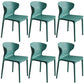 Scandinavian Style Plastic Dining Armless Chair Solid Back Side Chairs for Home Use Blackish Green 6 Piece Set Clearhalo ' kitchen&dining_furn' 'Dining Chairs' 'Dining Tables & Seating' 'dining_chair' 'furn' 'furn_dining_chair' 'Furniture' 'furniture_dining_chair' 'Kitchen & Dining Furniture' 'kitchen' 3662953