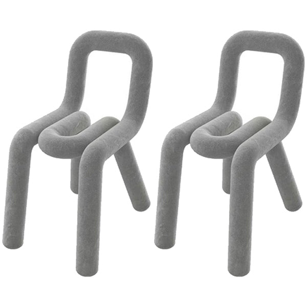 Modern Indoor-Outdoor Side Chair Multicolor Open Back Side Dining Chairs Grey 2 Piece Set Clearhalo ' kitchen&dining_furn' 'Dining Chairs' 'Dining Tables & Seating' 'dining_chair' 'furn' 'furn_dining_chair' 'Furniture' 'furniture_dining_chair' 'Kitchen & Dining Furniture' 'kitchen' 3662962