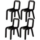 Modern Indoor-Outdoor Side Chair Multicolor Open Back Side Dining Chairs Black 4 Piece Set Clearhalo ' kitchen&dining_furn' 'Dining Chairs' 'Dining Tables & Seating' 'dining_chair' 'furn' 'furn_dining_chair' 'Furniture' 'furniture_dining_chair' 'Kitchen & Dining Furniture' 'kitchen' 3662970