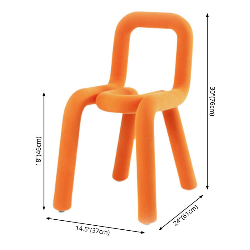 Modern Indoor-Outdoor Side Chair Multicolor Open Back Side Dining Chairs Clearhalo ' kitchen&dining_furn' 'Dining Chairs' 'Dining Tables & Seating' 'dining_chair' 'furn' 'furn_dining_chair' 'Furniture' 'furniture_dining_chair' 'Kitchen & Dining Furniture' 'kitchen' 3662973