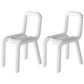 Modern Indoor-Outdoor Side Chair Multicolor Open Back Side Dining Chairs White 2 Piece Set Clearhalo ' kitchen&dining_furn' 'Dining Chairs' 'Dining Tables & Seating' 'dining_chair' 'furn' 'furn_dining_chair' 'Furniture' 'furniture_dining_chair' 'Kitchen & Dining Furniture' 'kitchen' 3662980