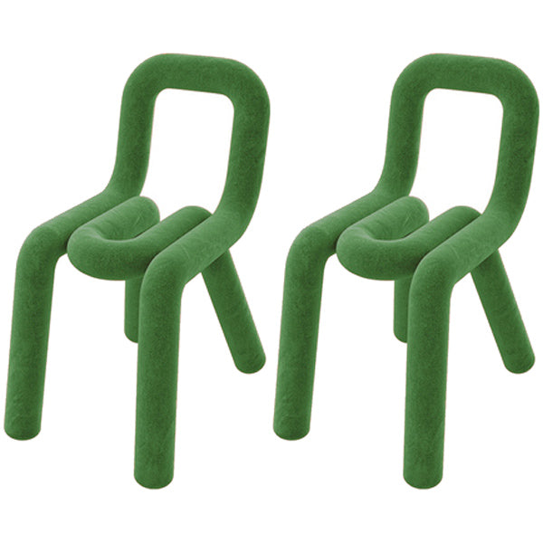 Modern Indoor-Outdoor Side Chair Multicolor Open Back Side Dining Chairs Green 2 Piece Set Clearhalo ' kitchen&dining_furn' 'Dining Chairs' 'Dining Tables & Seating' 'dining_chair' 'furn' 'furn_dining_chair' 'Furniture' 'furniture_dining_chair' 'Kitchen & Dining Furniture' 'kitchen' 3662983