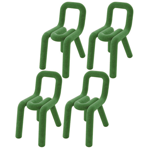 Modern Indoor-Outdoor Side Chair Multicolor Open Back Side Dining Chairs Green 4 Piece Set Clearhalo ' kitchen&dining_furn' 'Dining Chairs' 'Dining Tables & Seating' 'dining_chair' 'furn' 'furn_dining_chair' 'Furniture' 'furniture_dining_chair' 'Kitchen & Dining Furniture' 'kitchen' 3662984