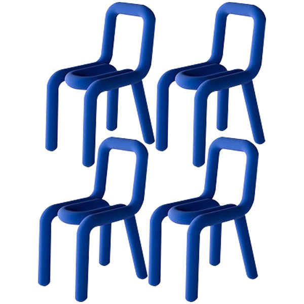 Modern Indoor-Outdoor Side Chair Multicolor Open Back Side Dining Chairs Blue 4 Piece Set Clearhalo ' kitchen&dining_furn' 'Dining Chairs' 'Dining Tables & Seating' 'dining_chair' 'furn' 'furn_dining_chair' 'Furniture' 'furniture_dining_chair' 'Kitchen & Dining Furniture' 'kitchen' 3662987