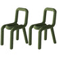 Modern Indoor-Outdoor Side Chair Multicolor Open Back Side Dining Chairs Olive Green 2 Piece Set Clearhalo ' kitchen&dining_furn' 'Dining Chairs' 'Dining Tables & Seating' 'dining_chair' 'furn' 'furn_dining_chair' 'Furniture' 'furniture_dining_chair' 'Kitchen & Dining Furniture' 'kitchen' 3662989