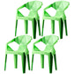 Scandinavian Plastic Dining Armchair Solid Back Side Chair for Home Use Green 4 Piece Set Clearhalo ' kitchen&dining_furn' 'Dining Chairs' 'Dining Tables & Seating' 'dining_chair' 'furn' 'furn_dining_chair' 'Furniture' 'furniture_dining_chair' 'Kitchen & Dining Furniture' 'kitchen' 3663013