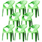 Scandinavian Plastic Dining Armchair Solid Back Side Chair for Home Use Green 8 Piece Set Clearhalo ' kitchen&dining_furn' 'Dining Chairs' 'Dining Tables & Seating' 'dining_chair' 'furn' 'furn_dining_chair' 'Furniture' 'furniture_dining_chair' 'Kitchen & Dining Furniture' 'kitchen' 3663016