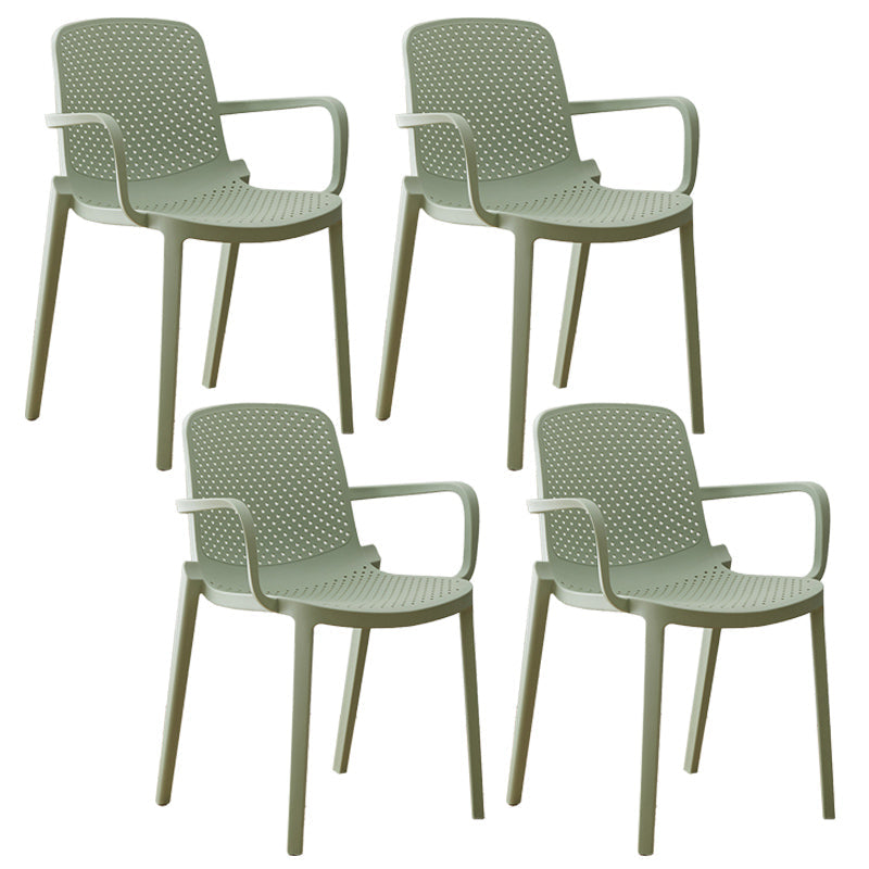 Modern Plastic Solid Back Side Chair 32"H Acrylic Dining Chair for Restaurant Green 4 Piece Set Clearhalo ' kitchen&dining_furn' 'Dining Chairs' 'Dining Tables & Seating' 'dining_chair' 'furn' 'furn_dining_chair' 'Furniture' 'furniture_dining_chair' 'Kitchen & Dining Furniture' 'kitchen' 3663042