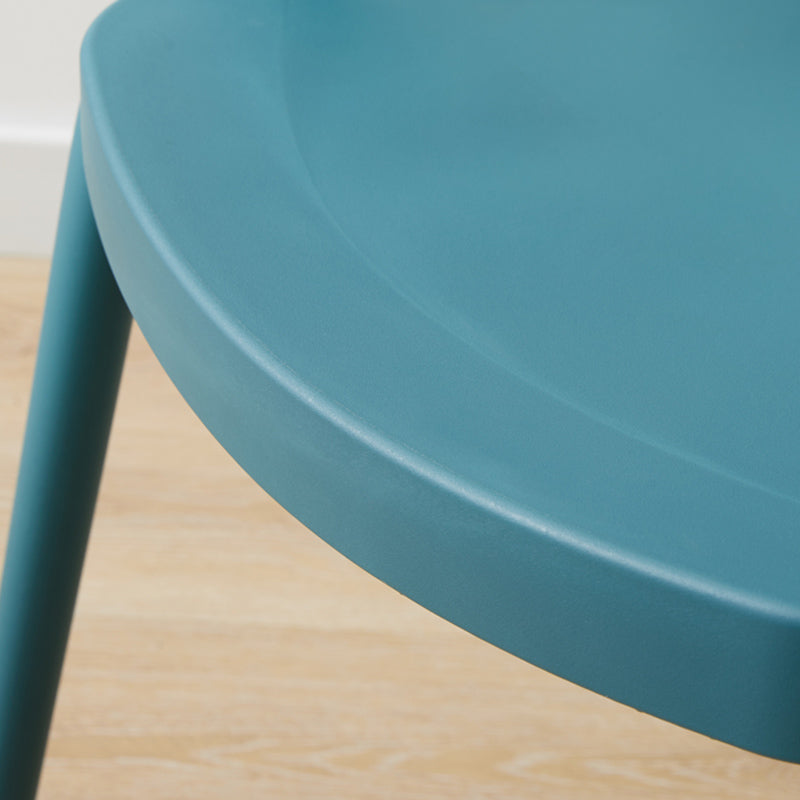 Scandinavian Plastic Stacked Side Chair Open Back Dining Side Chair for Home Use Clearhalo ' kitchen&dining_furn' 'Dining Chairs' 'Dining Tables & Seating' 'dining_chair' 'furn' 'furn_dining_chair' 'Furniture' 'furniture_dining_chair' 'Kitchen & Dining Furniture' 'kitchen' 3663076