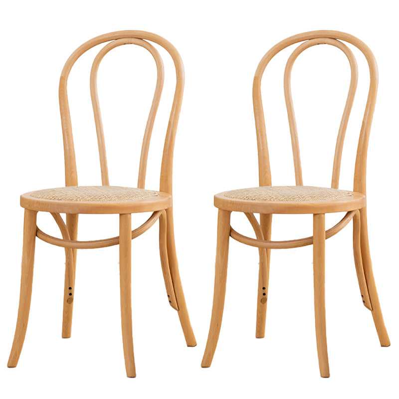 Traditional Style Dining Room Solid Wood Dining Chair Slat Back Side Chair Brown 2 Piece Set Natural Wood Clearhalo ' kitchen&dining_furn' 'Dining Chairs' 'Dining Tables & Seating' 'dining_chair' 'furn' 'furn_dining_chair' 'Furniture' 'furniture_dining_chair' 'Kitchen & Dining Furniture' 'kitchen' 3663122