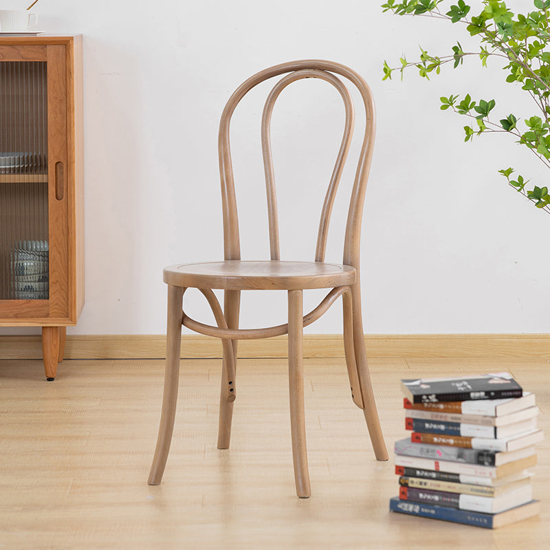 Traditional Style Dining Room Solid Wood Dining Chair Slat Back Side Chair Light Brown 1 Piece Gray Clearhalo ' kitchen&dining_furn' 'Dining Chairs' 'Dining Tables & Seating' 'dining_chair' 'furn' 'furn_dining_chair' 'Furniture' 'furniture_dining_chair' 'Kitchen & Dining Furniture' 'kitchen' 3663138