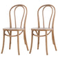 Traditional Style Dining Room Solid Wood Dining Chair Slat Back Side Chair Light Brown 2 Piece Set Gray Clearhalo ' kitchen&dining_furn' 'Dining Chairs' 'Dining Tables & Seating' 'dining_chair' 'furn' 'furn_dining_chair' 'Furniture' 'furniture_dining_chair' 'Kitchen & Dining Furniture' 'kitchen' 3663140