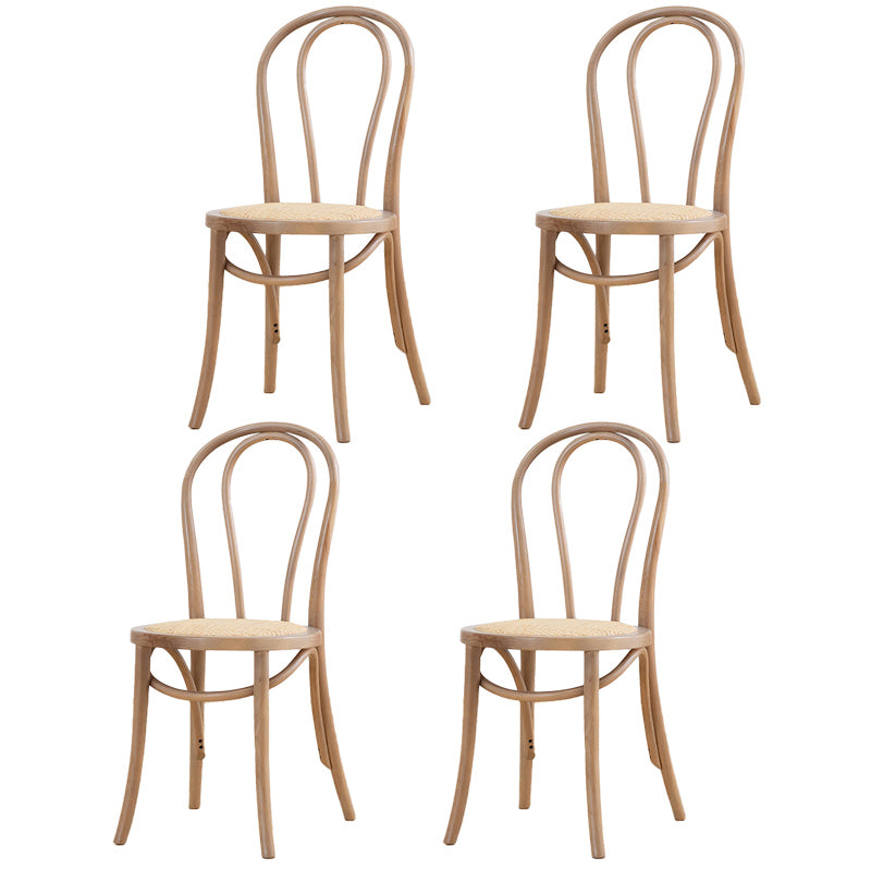 Traditional Style Dining Room Solid Wood Dining Chair Slat Back Side Chair Brown 4 Piece Set Gray Clearhalo ' kitchen&dining_furn' 'Dining Chairs' 'Dining Tables & Seating' 'dining_chair' 'furn' 'furn_dining_chair' 'Furniture' 'furniture_dining_chair' 'Kitchen & Dining Furniture' 'kitchen' 3663145