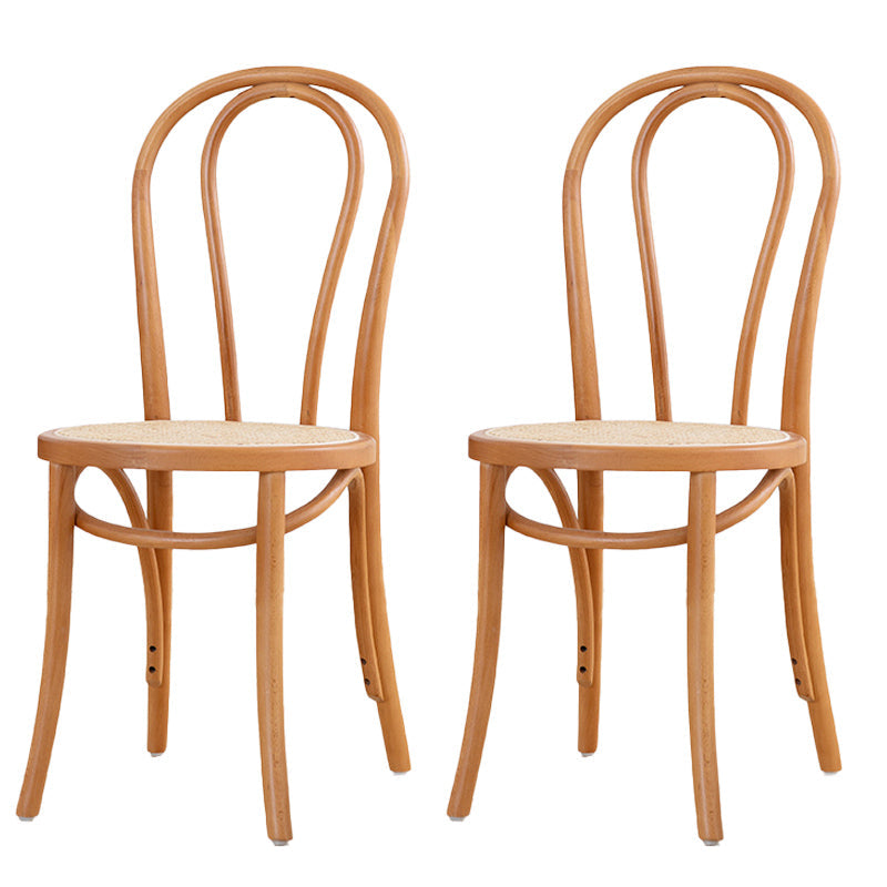 Traditional Style Dining Room Solid Wood Dining Chair Slat Back Side Chair Dark Brown 2 Piece Set Brown Clearhalo ' kitchen&dining_furn' 'Dining Chairs' 'Dining Tables & Seating' 'dining_chair' 'furn' 'furn_dining_chair' 'Furniture' 'furniture_dining_chair' 'Kitchen & Dining Furniture' 'kitchen' 3663147