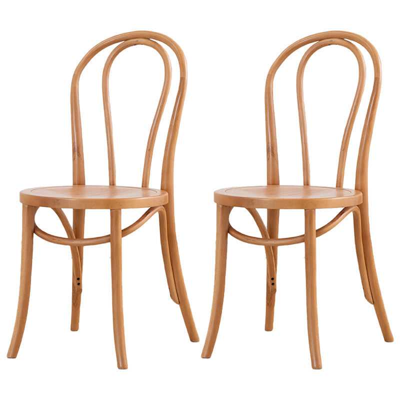 Traditional Style Dining Room Solid Wood Dining Chair Slat Back Side Chair Light Brown 2 Piece Set Brown Clearhalo ' kitchen&dining_furn' 'Dining Chairs' 'Dining Tables & Seating' 'dining_chair' 'furn' 'furn_dining_chair' 'Furniture' 'furniture_dining_chair' 'Kitchen & Dining Furniture' 'kitchen' 3663150