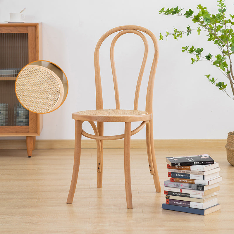 Traditional Style Dining Room Solid Wood Dining Chair Slat Back Side Chair Dark Brown 1 Piece Natural Wood Clearhalo ' kitchen&dining_furn' 'Dining Chairs' 'Dining Tables & Seating' 'dining_chair' 'furn' 'furn_dining_chair' 'Furniture' 'furniture_dining_chair' 'Kitchen & Dining Furniture' 'kitchen' 3663152