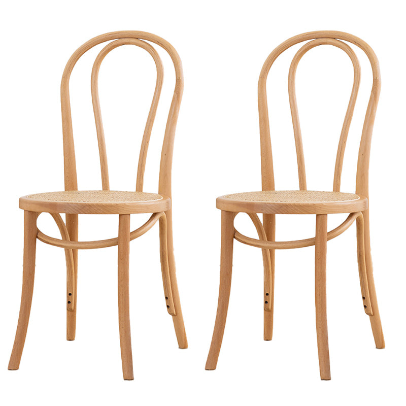 Traditional Style Dining Room Solid Wood Dining Chair Slat Back Side Chair Dark Brown 2 Piece Set Natural Wood Clearhalo ' kitchen&dining_furn' 'Dining Chairs' 'Dining Tables & Seating' 'dining_chair' 'furn' 'furn_dining_chair' 'Furniture' 'furniture_dining_chair' 'Kitchen & Dining Furniture' 'kitchen' 3663153