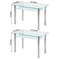 Modern Style Glass Kitchen Dining Table Clear Rectangle Table with 4 Legs for Home Use Clearhalo ' dining_table' 'Dining Tables & Seating' 'Dining Tables' 'furn' 'furn_dining_table' 'Furniture' 'furniture_dining_table' 'Kitchen & Dining Furniture' 'kitchen&dining_furn' 'kitchen' 'kitchen_dining_table' 3670409