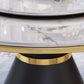 Metal Modern Style Round Dining Table Sintered Stone Table for Home Kitchen Clearhalo ' dining_table' 'Dining Tables & Seating' 'Dining Tables' 'furn' 'furn_dining_table' 'Furniture' 'furniture_dining_table' 'Kitchen & Dining Furniture' 'kitchen&dining_furn' 'kitchen' 'kitchen_dining_table' 3670419