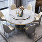 Metal Modern Style Round Dining Table Sintered Stone Table for Home Kitchen Clearhalo ' dining_table' 'Dining Tables & Seating' 'Dining Tables' 'furn' 'furn_dining_table' 'Furniture' 'furniture_dining_table' 'Kitchen & Dining Furniture' 'kitchen&dining_furn' 'kitchen' 'kitchen_dining_table' 3670424