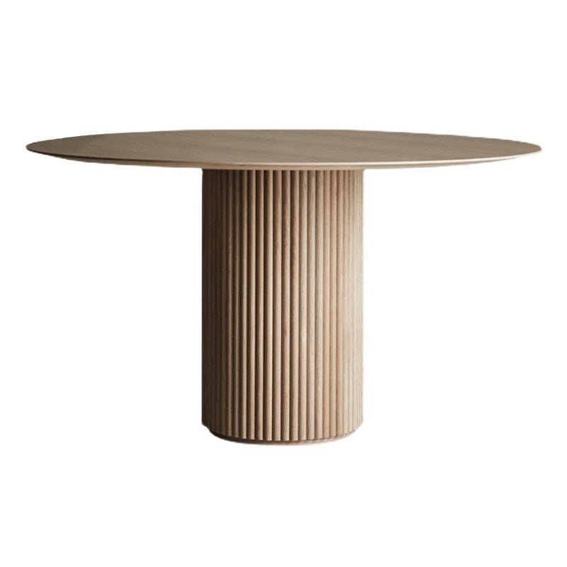 Round Solid Wood Dining Table Modern Wood Table with Pedestal for Restaurant Without Chairs Clearhalo ' dining_table' 'Dining Tables & Seating' 'Dining Tables' 'furn' 'furn_dining_table' 'Furniture' 'furniture_dining_table' 'Kitchen & Dining Furniture' 'kitchen&dining_furn' 'kitchen' 'kitchen_dining_table' 3670429