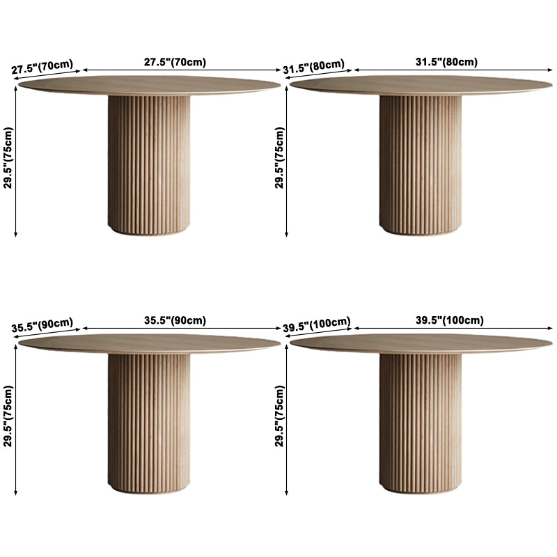 Round Solid Wood Dining Table Modern Wood Table with Pedestal for Restaurant Clearhalo ' dining_table' 'Dining Tables & Seating' 'Dining Tables' 'furn' 'furn_dining_table' 'Furniture' 'furniture_dining_table' 'Kitchen & Dining Furniture' 'kitchen&dining_furn' 'kitchen' 'kitchen_dining_table' 3670431