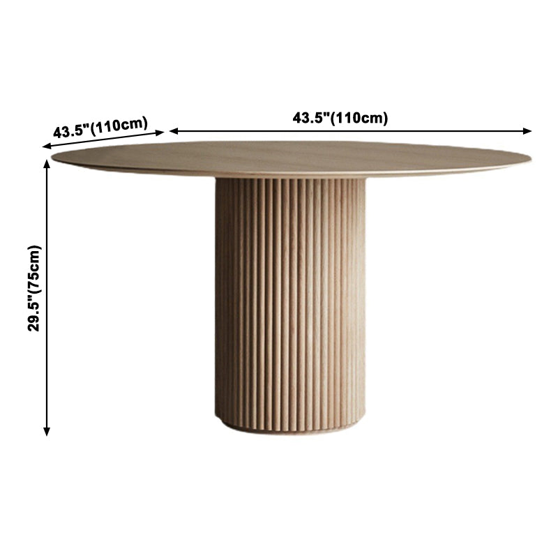 Round Solid Wood Dining Table Modern Wood Table with Pedestal for Restaurant Clearhalo ' dining_table' 'Dining Tables & Seating' 'Dining Tables' 'furn' 'furn_dining_table' 'Furniture' 'furniture_dining_table' 'Kitchen & Dining Furniture' 'kitchen&dining_furn' 'kitchen' 'kitchen_dining_table' 3670432