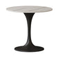 Contemporary Style Tulip Base Furniture Stone Dining Table Round for Home White Black Clearhalo ' dining_table' 'Dining Tables & Seating' 'Dining Tables' 'furn' 'furn_dining_table' 'Furniture' 'furniture_dining_table' 'Kitchen & Dining Furniture' 'kitchen&dining_furn' 'kitchen' 'kitchen_dining_table' 3670434