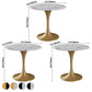 Contemporary Style Tulip Base Furniture Stone Dining Table Round for Home Clearhalo ' dining_table' 'Dining Tables & Seating' 'Dining Tables' 'furn' 'furn_dining_table' 'Furniture' 'furniture_dining_table' 'Kitchen & Dining Furniture' 'kitchen&dining_furn' 'kitchen' 'kitchen_dining_table' 3670445