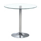 Contemporary Round Dining Room Table Tempered Glass Table with Tulip Base Clear Without Chairs Clearhalo ' dining_table' 'Dining Tables & Seating' 'Dining Tables' 'furn' 'furn_dining_table' 'Furniture' 'furniture_dining_table' 'Kitchen & Dining Furniture' 'kitchen&dining_furn' 'kitchen' 'kitchen_dining_table' 3670461