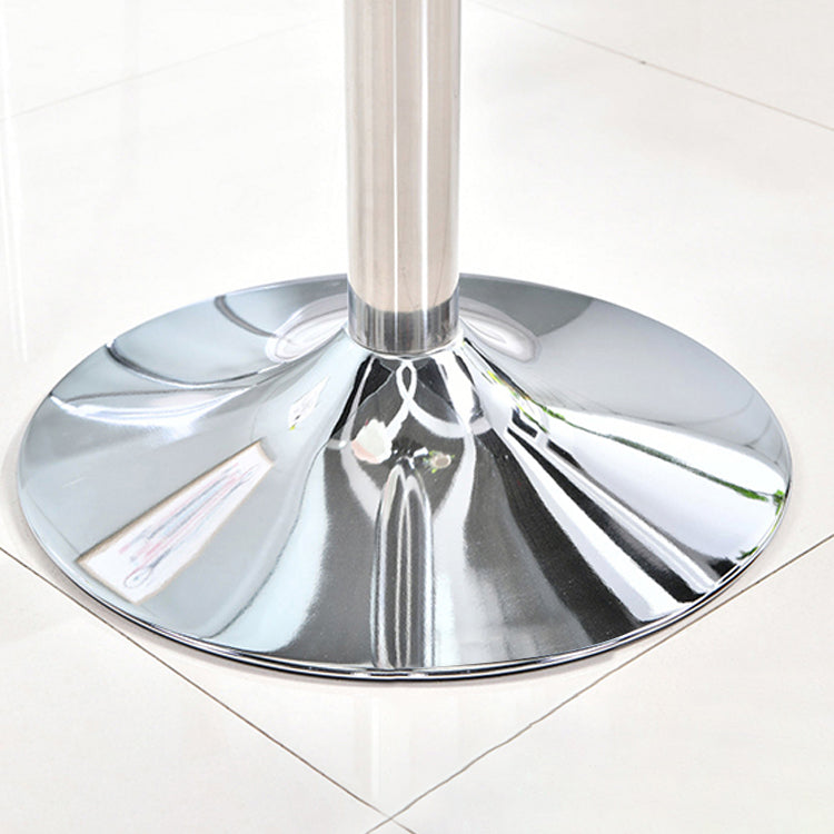 Contemporary Round Dining Room Table Tempered Glass Table with Tulip Base Clearhalo ' dining_table' 'Dining Tables & Seating' 'Dining Tables' 'furn' 'furn_dining_table' 'Furniture' 'furniture_dining_table' 'Kitchen & Dining Furniture' 'kitchen&dining_furn' 'kitchen' 'kitchen_dining_table' 3670464