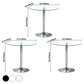 Contemporary Round Dining Room Table Tempered Glass Table with Tulip Base Clearhalo ' dining_table' 'Dining Tables & Seating' 'Dining Tables' 'furn' 'furn_dining_table' 'Furniture' 'furniture_dining_table' 'Kitchen & Dining Furniture' 'kitchen&dining_furn' 'kitchen' 'kitchen_dining_table' 3670466