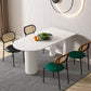Metal Contemporary Free Form Dining Table Marble Top Table for Kitchen and Dining Room Clearhalo ' dining_table' 'Dining Tables & Seating' 'Dining Tables' 'furn' 'furn_dining_table' 'Furniture' 'furniture_dining_table' 'Kitchen & Dining Furniture' 'kitchen&dining_furn' 'kitchen' 'kitchen_dining_table' 3670481