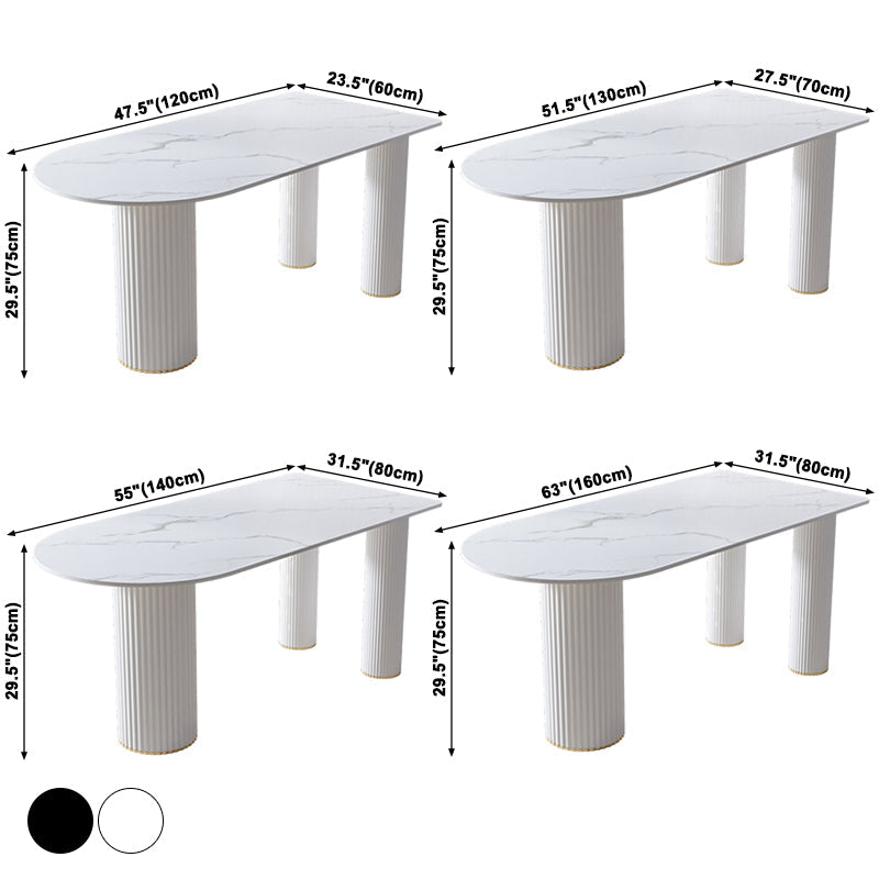 Metal Contemporary Free Form Dining Table Marble Top Table for Kitchen and Dining Room Clearhalo ' dining_table' 'Dining Tables & Seating' 'Dining Tables' 'furn' 'furn_dining_table' 'Furniture' 'furniture_dining_table' 'Kitchen & Dining Furniture' 'kitchen&dining_furn' 'kitchen' 'kitchen_dining_table' 3670491