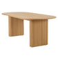 Minimalist Solid Wood Khaki Dining Table Oval Shape Standard Dining Table for Kitchen Clearhalo ' dining_table' 'Dining Tables & Seating' 'Dining Tables' 'furn' 'furn_dining_table' 'Furniture' 'furniture_dining_table' 'Kitchen & Dining Furniture' 'kitchen&dining_furn' 'kitchen' 'kitchen_dining_table' 3670497
