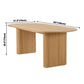 Minimalist Solid Wood Khaki Dining Table Oval Shape Standard Dining Table for Kitchen Clearhalo ' dining_table' 'Dining Tables & Seating' 'Dining Tables' 'furn' 'furn_dining_table' 'Furniture' 'furniture_dining_table' 'Kitchen & Dining Furniture' 'kitchen&dining_furn' 'kitchen' 'kitchen_dining_table' 3670500