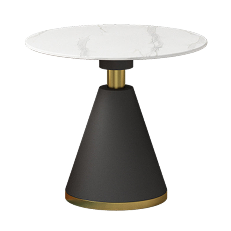 Contemporary Style Stone Dining Table Round Pedestal Table for Dining Room Without Chairs Clearhalo ' dining_table' 'Dining Tables & Seating' 'Dining Tables' 'furn' 'furn_dining_table' 'Furniture' 'furniture_dining_table' 'Kitchen & Dining Furniture' 'kitchen&dining_furn' 'kitchen' 'kitchen_dining_table' 3670505