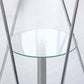 Contemporary Round Dining Room Table Tempered Glass Table with Pedestal Table Clearhalo ' dining_table' 'Dining Tables & Seating' 'Dining Tables' 'furn' 'furn_dining_table' 'Furniture' 'furniture_dining_table' 'Kitchen & Dining Furniture' 'kitchen&dining_furn' 'kitchen' 'kitchen_dining_table' 3670527