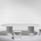 Contemporary Solid Wood Oval Shape Dining Table Kitchen Dining Table with Double Pedestal Base Clearhalo ' dining_table' 'Dining Tables & Seating' 'Dining Tables' 'furn' 'furn_dining_table' 'Furniture' 'furniture_dining_table' 'Kitchen & Dining Furniture' 'kitchen&dining_furn' 'kitchen' 'kitchen_dining_table' 3670555