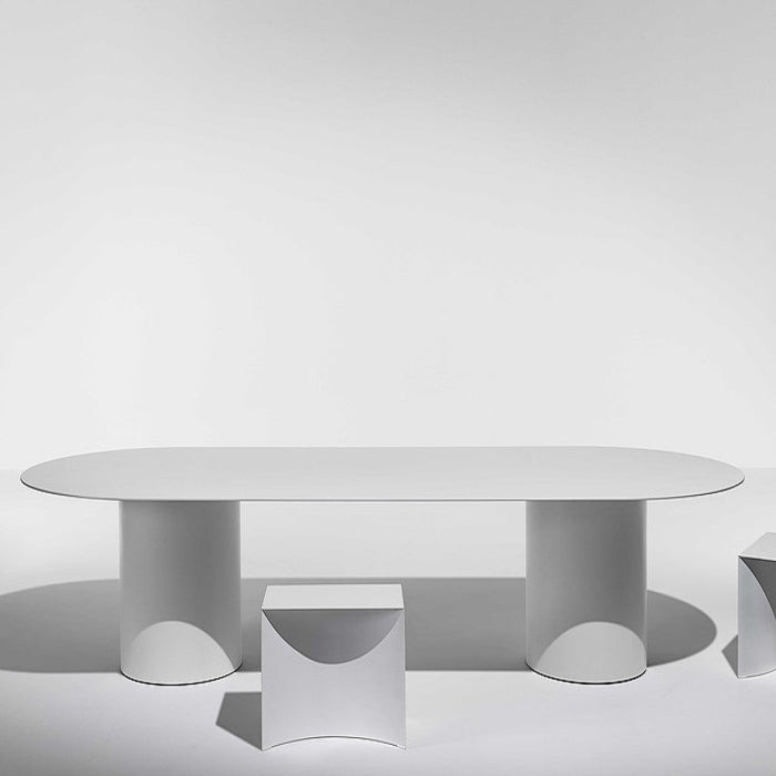 Contemporary Solid Wood Oval Shape Dining Table Kitchen Dining Table with Double Pedestal Base Clearhalo ' dining_table' 'Dining Tables & Seating' 'Dining Tables' 'furn' 'furn_dining_table' 'Furniture' 'furniture_dining_table' 'Kitchen & Dining Furniture' 'kitchen&dining_furn' 'kitchen' 'kitchen_dining_table' 3670555