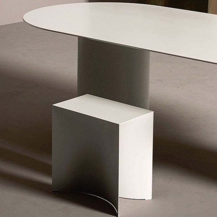 Contemporary Solid Wood Oval Shape Dining Table Kitchen Dining Table with Double Pedestal Base Clearhalo ' dining_table' 'Dining Tables & Seating' 'Dining Tables' 'furn' 'furn_dining_table' 'Furniture' 'furniture_dining_table' 'Kitchen & Dining Furniture' 'kitchen&dining_furn' 'kitchen' 'kitchen_dining_table' 3670561