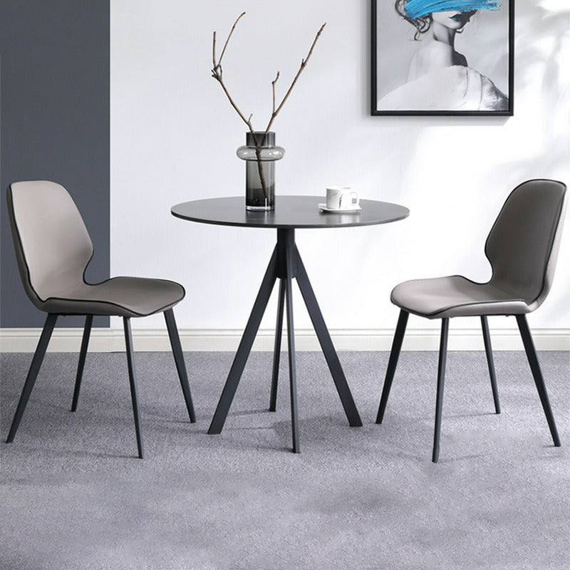 Sintered Stone Two-Color Dining Table Modern 4 Legs Table for Dining Room Clearhalo ' dining_table' 'Dining Tables & Seating' 'Dining Tables' 'furn' 'furn_dining_table' 'Furniture' 'furniture_dining_table' 'Kitchen & Dining Furniture' 'kitchen&dining_furn' 'kitchen' 'kitchen_dining_table' 3670566