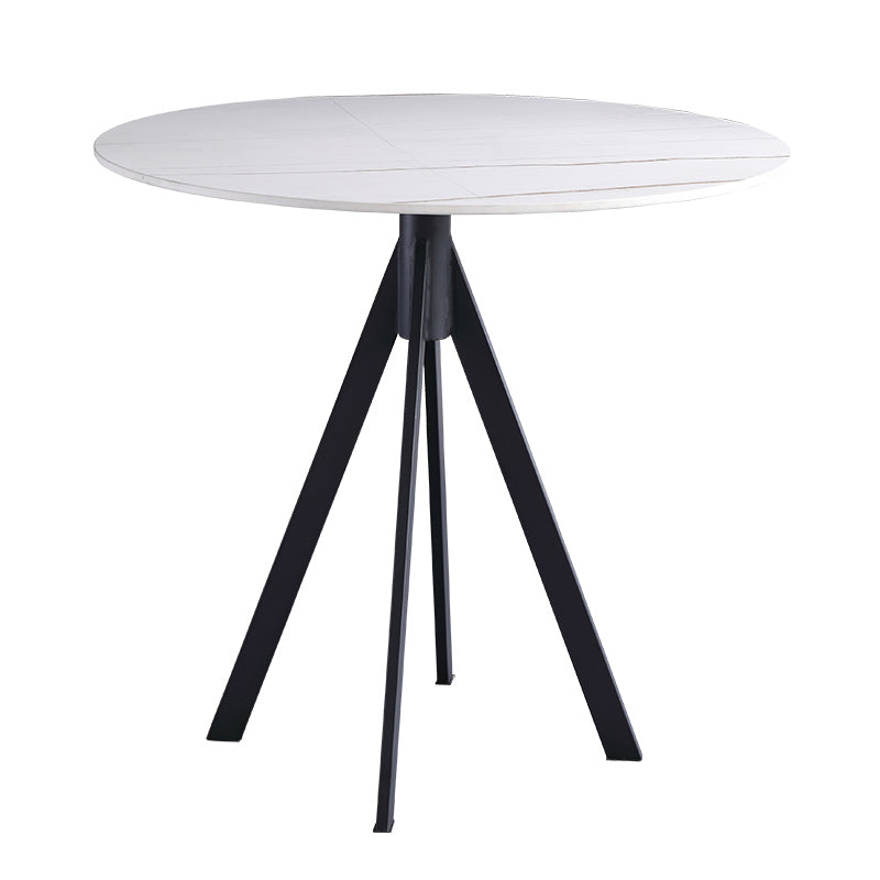 Sintered Stone Two-Color Dining Table Modern 4 Legs Table for Dining Room White Without Chairs Clearhalo ' dining_table' 'Dining Tables & Seating' 'Dining Tables' 'furn' 'furn_dining_table' 'Furniture' 'furniture_dining_table' 'Kitchen & Dining Furniture' 'kitchen&dining_furn' 'kitchen' 'kitchen_dining_table' 3670567