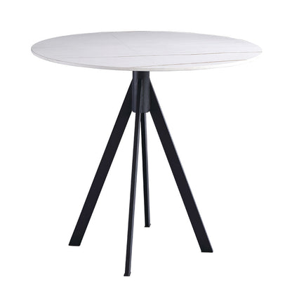 Sintered Stone Two-Color Dining Table Modern 4 Legs Table for Dining Room White Without Chairs Clearhalo ' dining_table' 'Dining Tables & Seating' 'Dining Tables' 'furn' 'furn_dining_table' 'Furniture' 'furniture_dining_table' 'Kitchen & Dining Furniture' 'kitchen&dining_furn' 'kitchen' 'kitchen_dining_table' 3670567