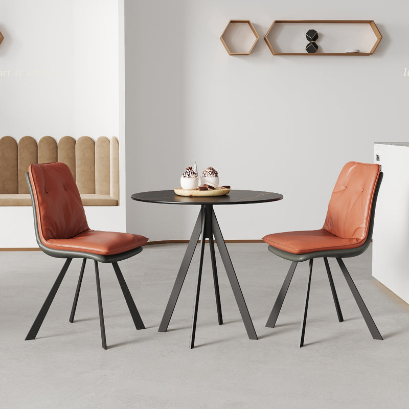 Sintered Stone Two-Color Dining Table Modern 4 Legs Table for Dining Room Clearhalo ' dining_table' 'Dining Tables & Seating' 'Dining Tables' 'furn' 'furn_dining_table' 'Furniture' 'furniture_dining_table' 'Kitchen & Dining Furniture' 'kitchen&dining_furn' 'kitchen' 'kitchen_dining_table' 3670569