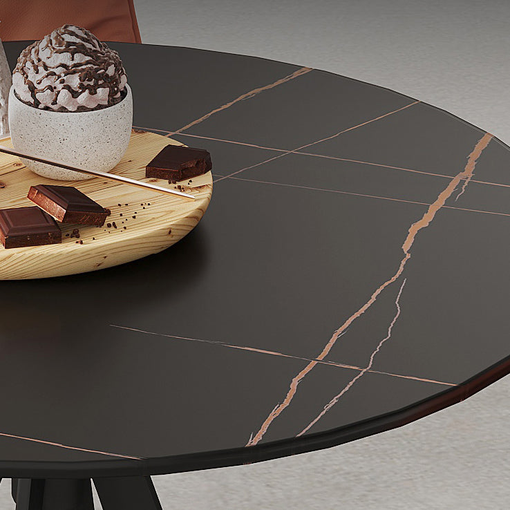 Sintered Stone Two-Color Dining Table Modern 4 Legs Table for Dining Room Clearhalo ' dining_table' 'Dining Tables & Seating' 'Dining Tables' 'furn' 'furn_dining_table' 'Furniture' 'furniture_dining_table' 'Kitchen & Dining Furniture' 'kitchen&dining_furn' 'kitchen' 'kitchen_dining_table' 3670572