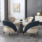 Round Pedestal Dining Table Modern Stone Furniture for Dining Room Home Clearhalo ' dining_table' 'Dining Tables & Seating' 'Dining Tables' 'furn' 'furn_dining_table' 'Furniture' 'furniture_dining_table' 'Kitchen & Dining Furniture' 'kitchen&dining_furn' 'kitchen' 'kitchen_dining_table' 3670581
