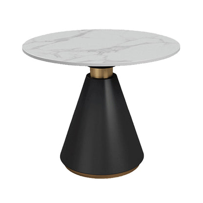 Round Pedestal Dining Table Modern Stone Furniture for Dining Room Home Without Chairs Clearhalo ' dining_table' 'Dining Tables & Seating' 'Dining Tables' 'furn' 'furn_dining_table' 'Furniture' 'furniture_dining_table' 'Kitchen & Dining Furniture' 'kitchen&dining_furn' 'kitchen' 'kitchen_dining_table' 3670584